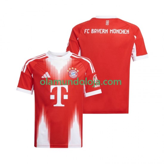 Camisola Bayern de Munique Homem Equipamento Primeiro 2025-2026 Manga Curta